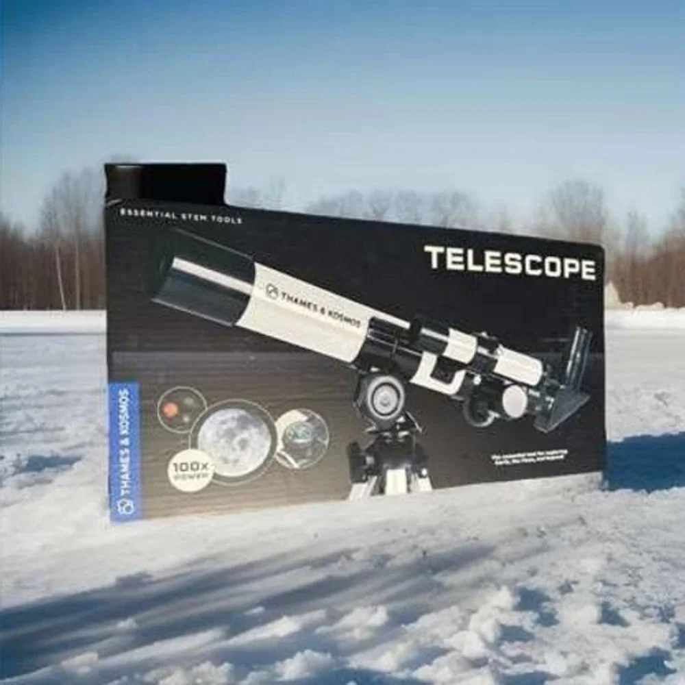 Thames & Kosmos Essential STEM Tools Telescope 100X Power with Tripod